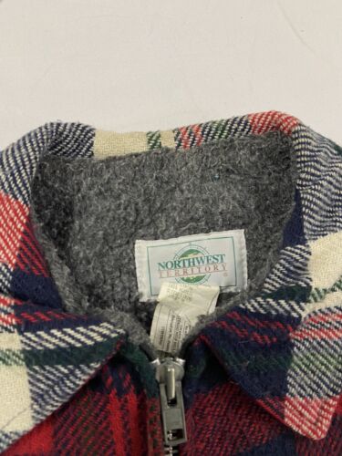 Vintage Northwest Territory Wool Coat Jacket Size Medium Tartan Plaid