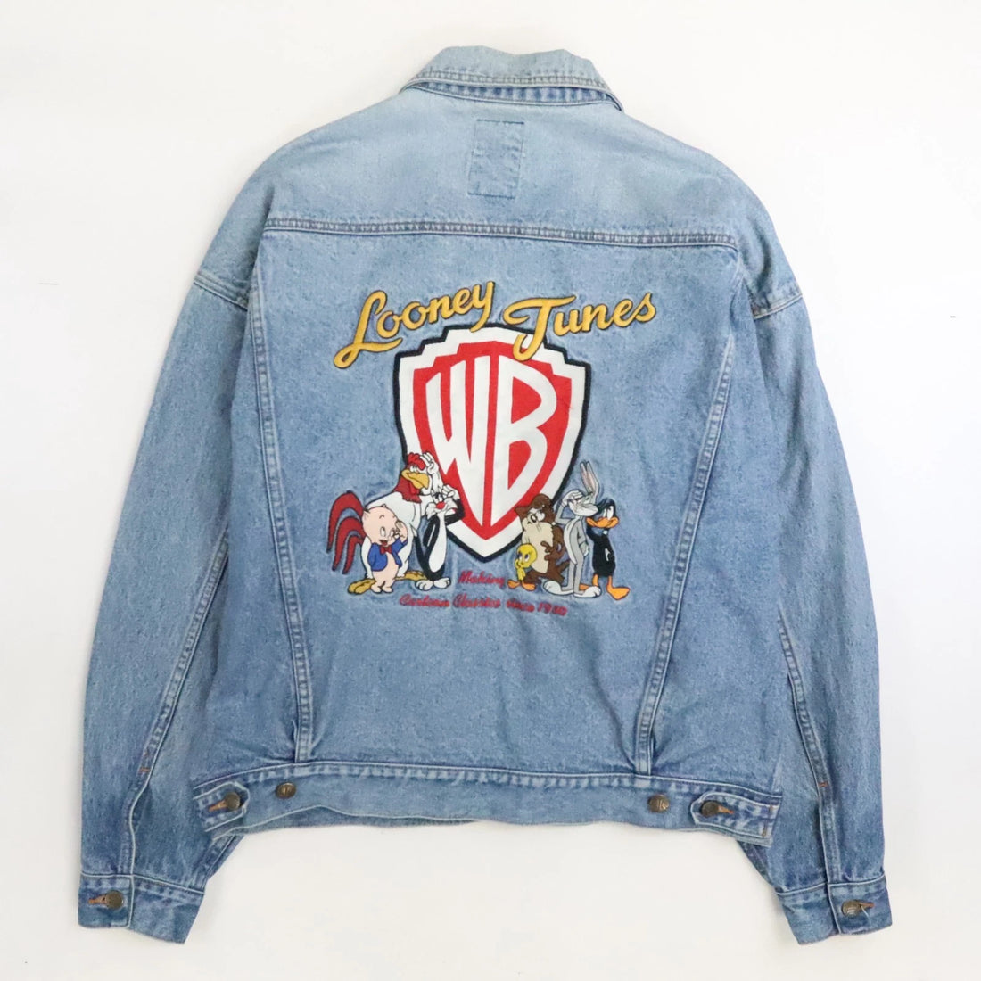 Vintage Looney Tunes Denim Jacket Size Large