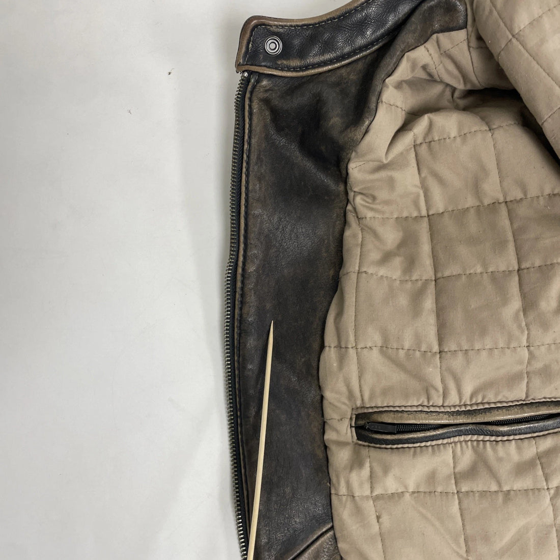 Danier Leather Cafe Racer Motorcycle Jacket Size XL