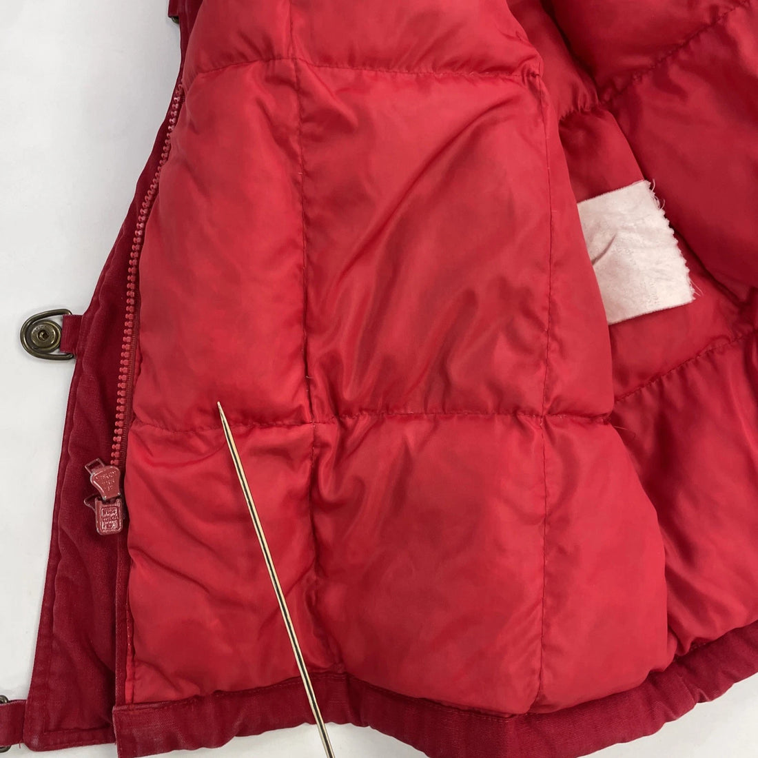 Vintage Eddie Bauer Barn Coat Chore Parka Work Jacket Large Red Insulated