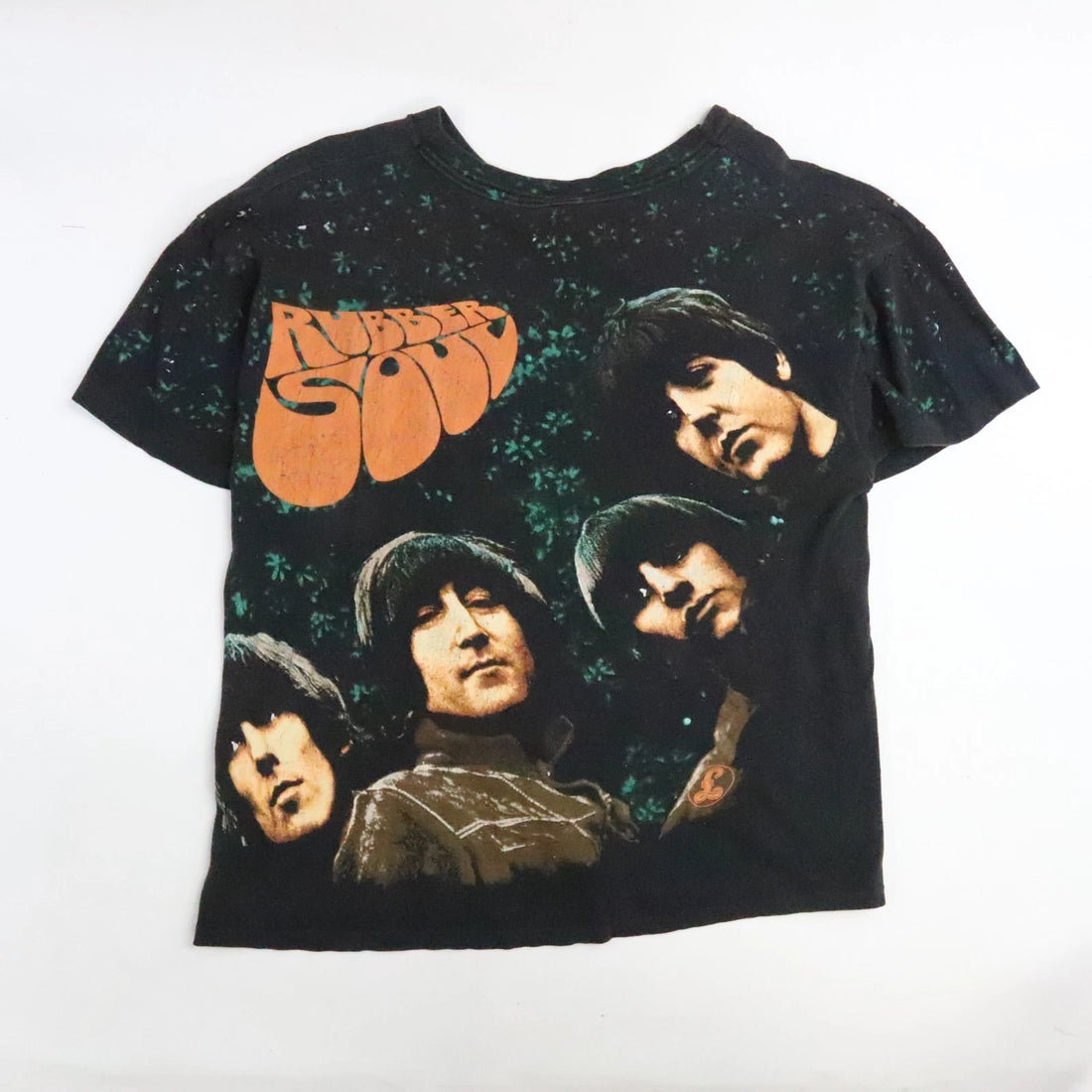 Vintage The Beatles Rubber Soul T-Shirt Size XL All Over Print 90s