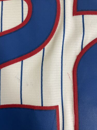 Chicago Cubs Jason Heyward Majestic Pinstripe Jersey Size XL MLB