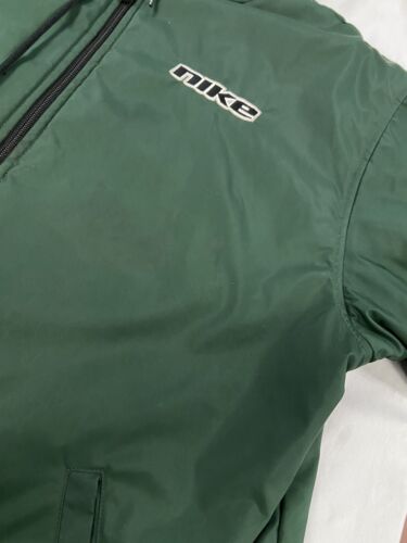 Vintage Nike Fleece Lined Reversible Jacket Size Medium Green