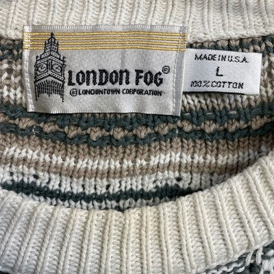 Vintage London Fog Crewneck Sweater Size Large