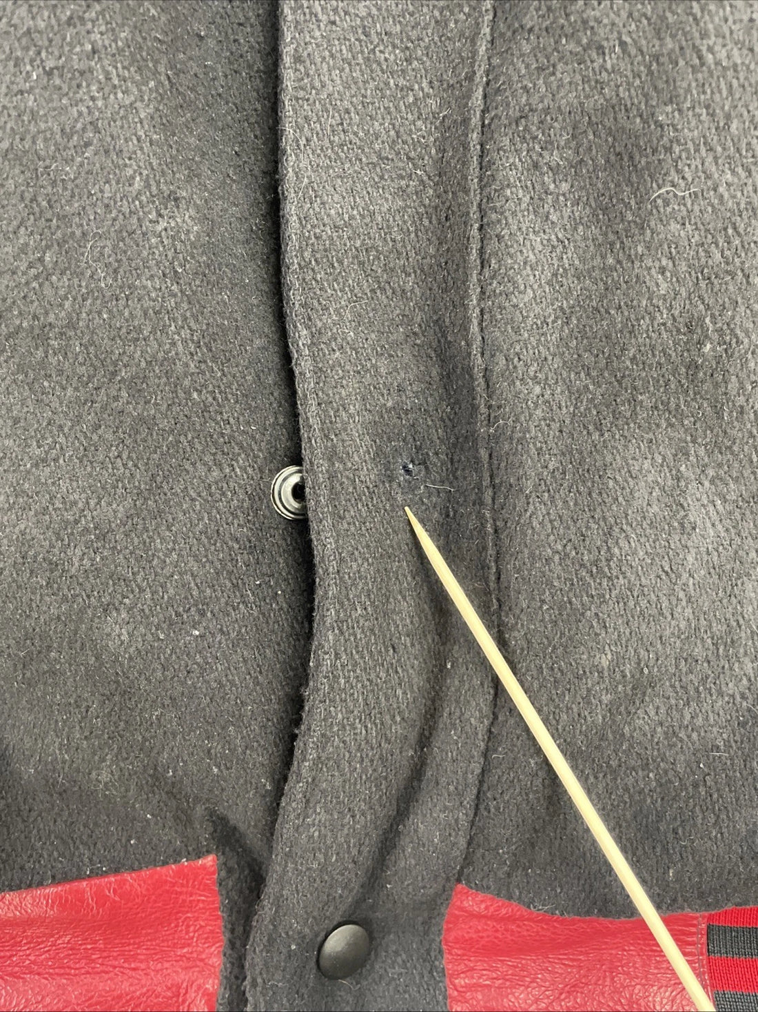 Ottawa Senators Pro Player Leather Wool Varsity Jacket Size Large