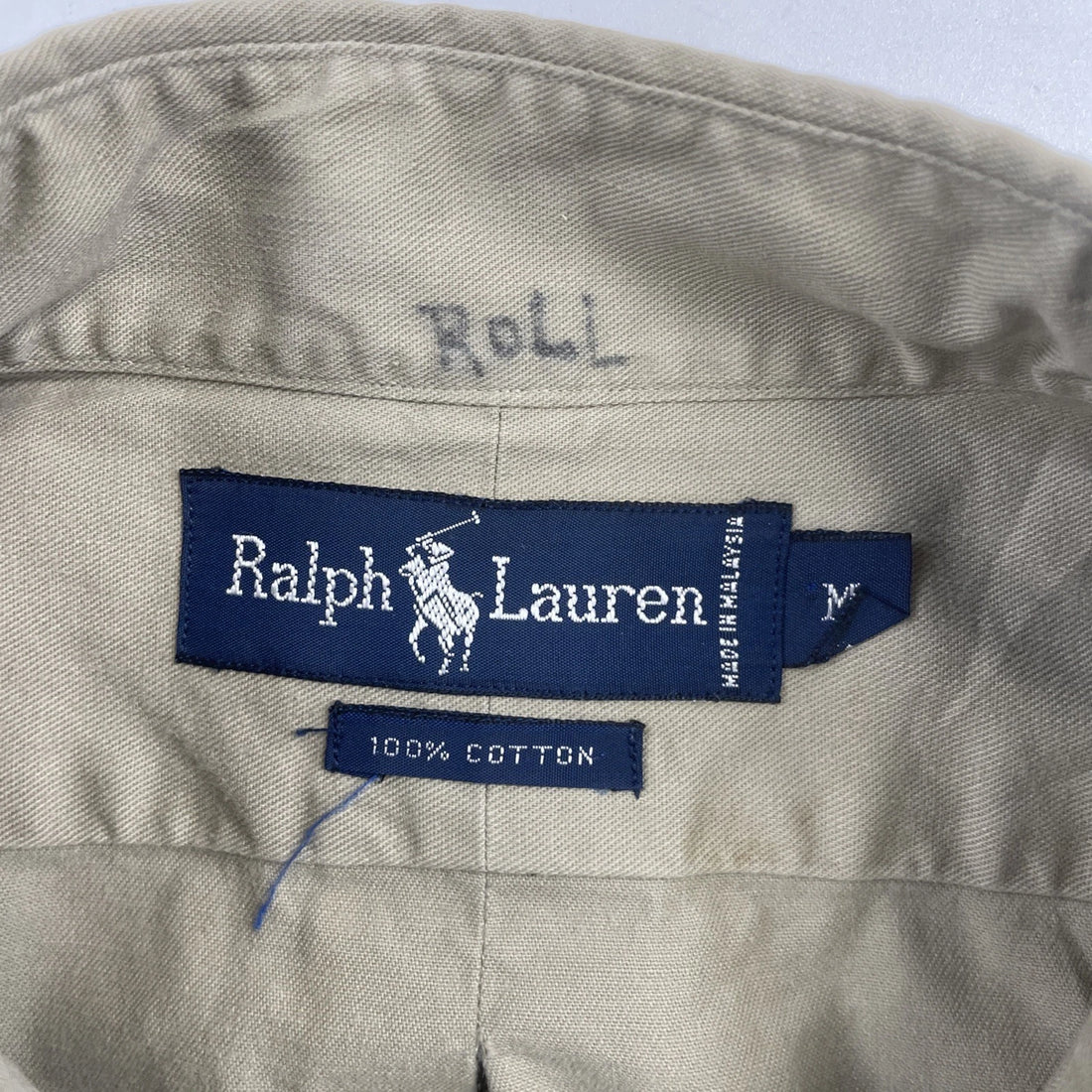 Ralph Lauren Button Up Shirt Size Medium Brown