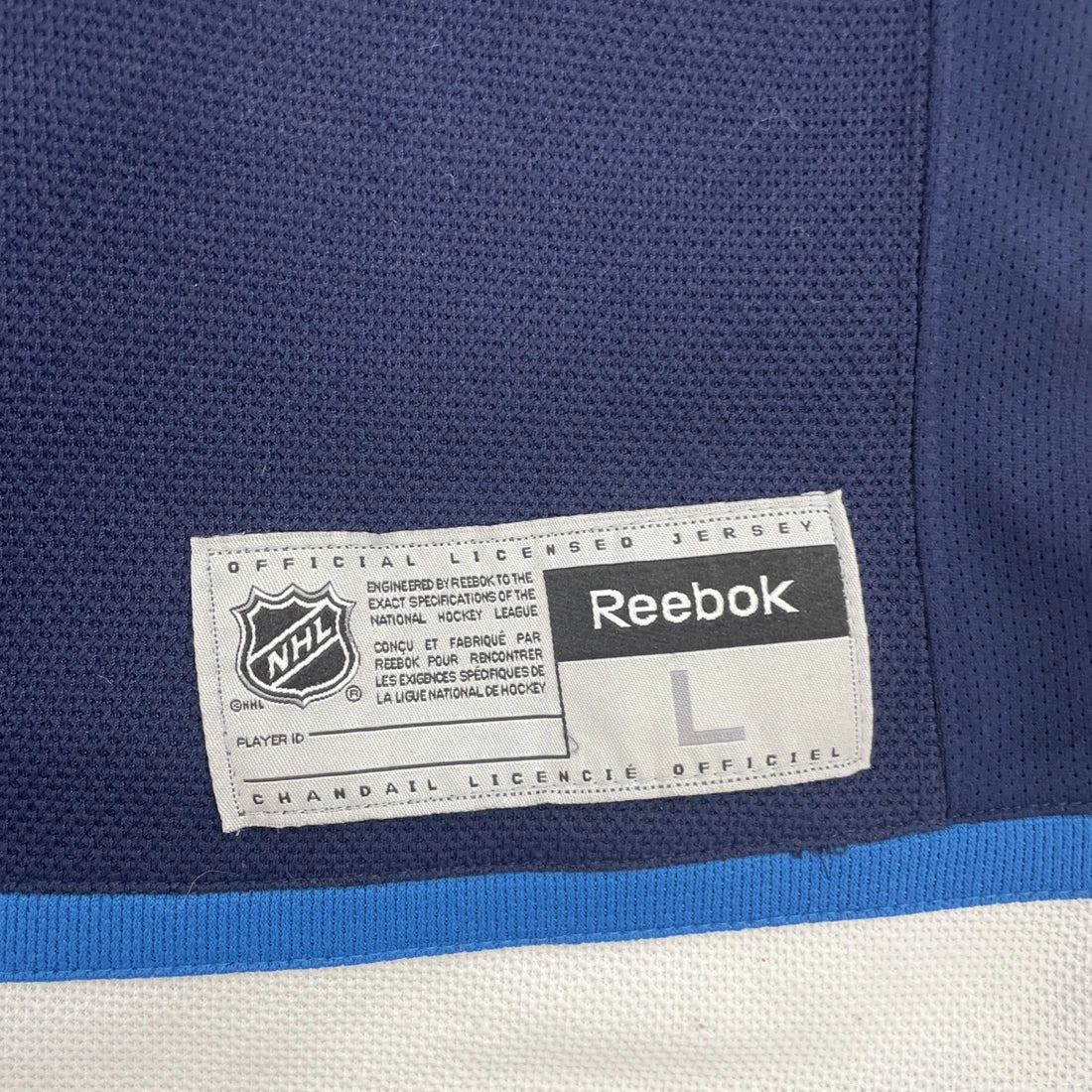 Winnipeg Jets Reebok Hockey Jersey Size Large NHL