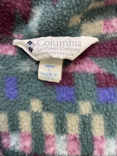 Vintage Columbia 1/2 Zip Pullover Fleece Jacket Size Large