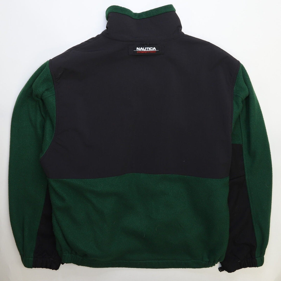 Vintage Nautica Competition Fleece Jacket Size Large Green