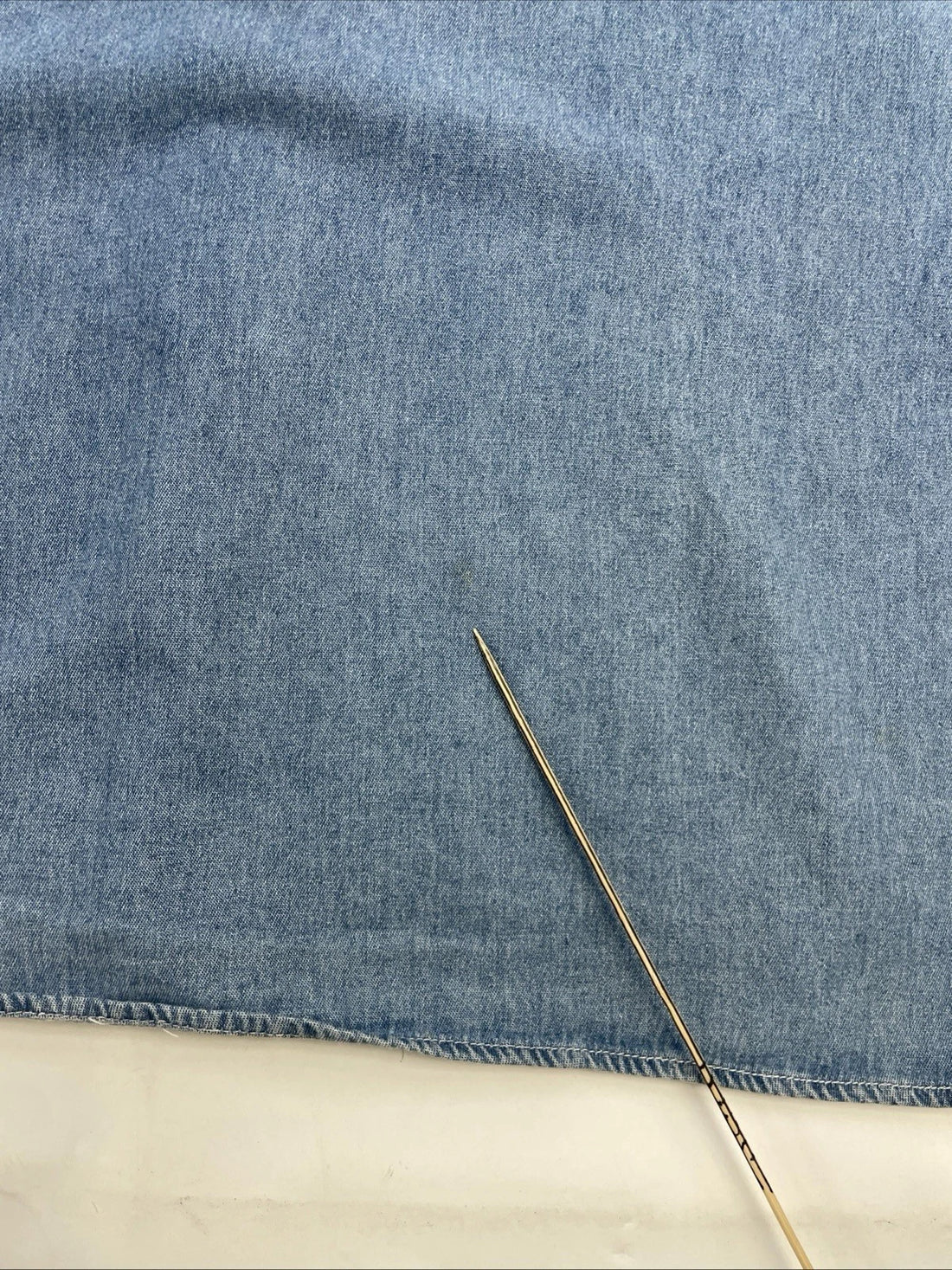 Tommy HIlfiger Flag Pocket Denim Button Up Shirt Size XL