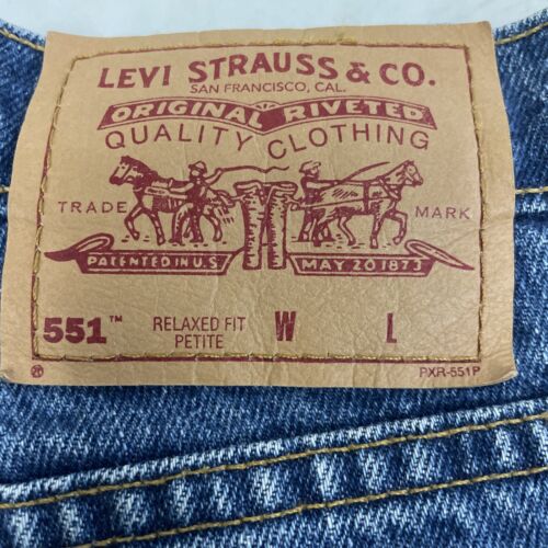 Vintage Levi Strauss & Co 551 Denim Jeans Pants Womens Size 8 Blue