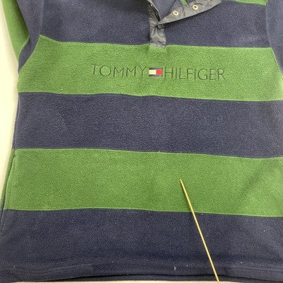 Vintage Tommy Hilfiger Fleece Jacket Size Large Striped