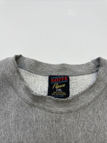 Vintage Itasca Hockey Sweatshirt Crewneck Size 2XL Gray 90s