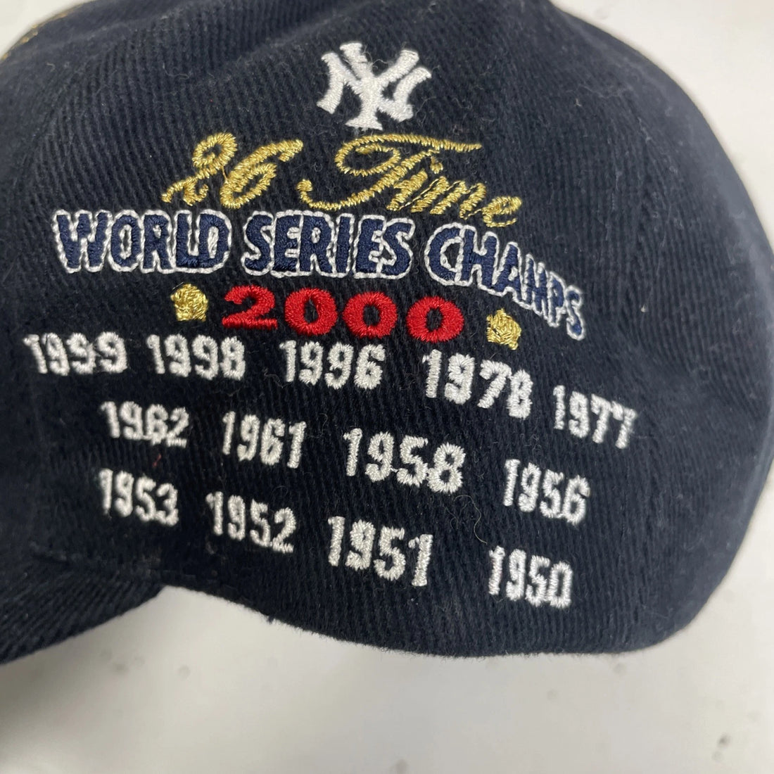 Vintage New York Yankees World Series Champs Snapback Hat Cap OSFA MLB