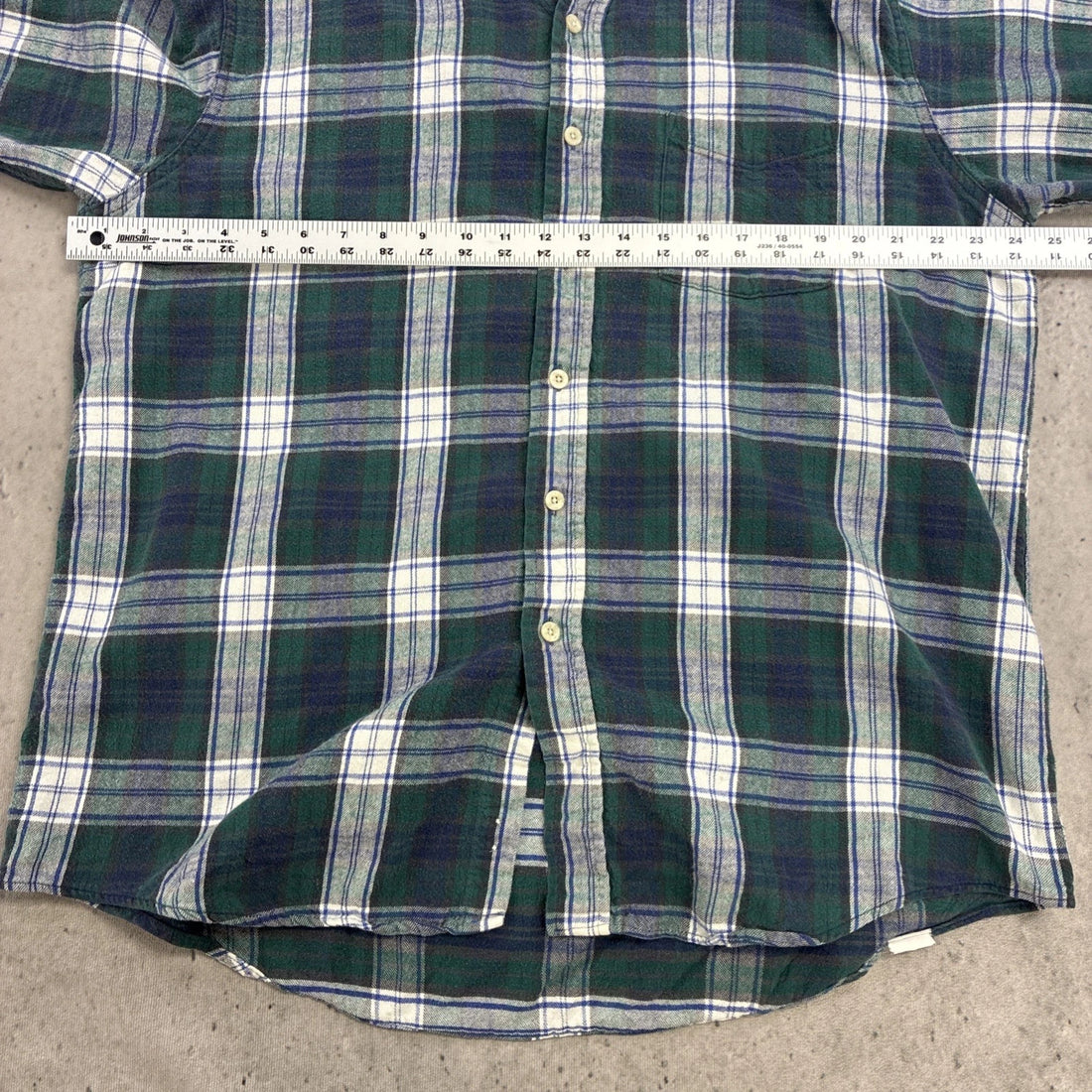 Vintage L.L. Bean Flannel Button Up Shirt Size Large Plaid