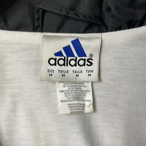 Vintage Adidas Windbreaker Light Jacket Size Medium Blue