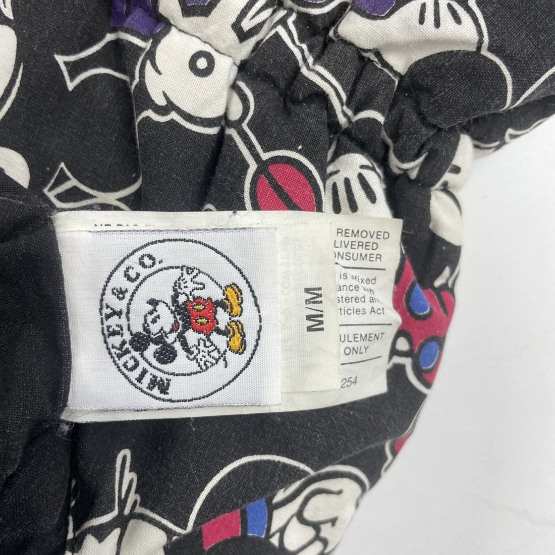 Vintage Mickey Mouse Disney Parka Coat Jacket Medium Reversible All Over Print