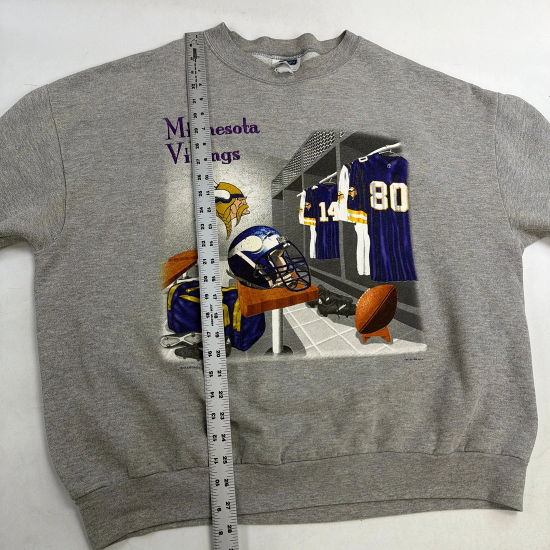 Vintage Minnesota Vikings Sweatshirt Crewneck Size 2XL 90s NFL