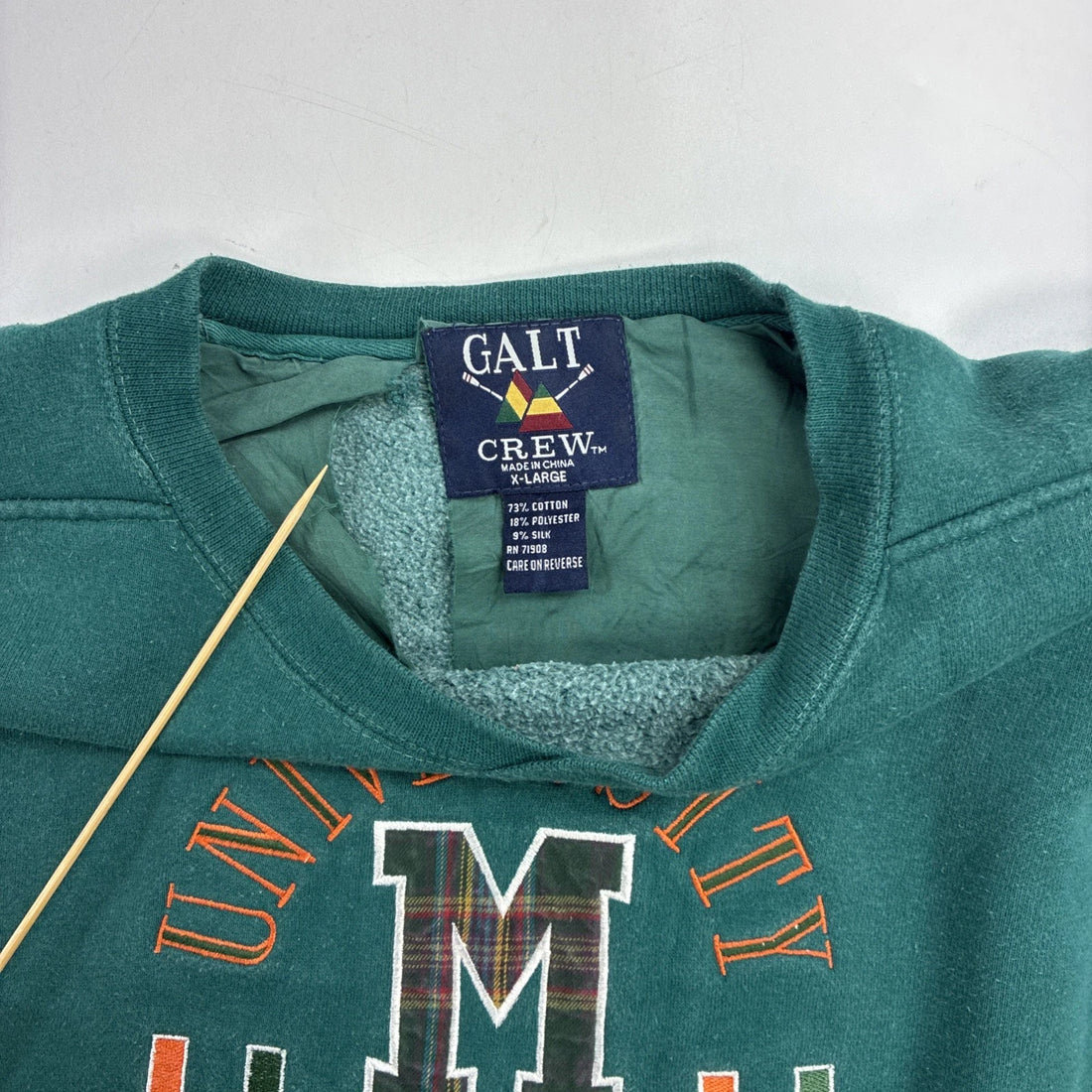 Vintage Miami Hurricanes Sweatshirt Size XL NCAA