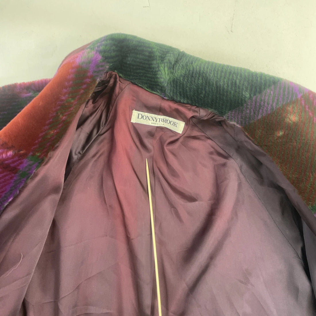 Vintage Donnybrook Coat Jacket Womens Size Small Plaid