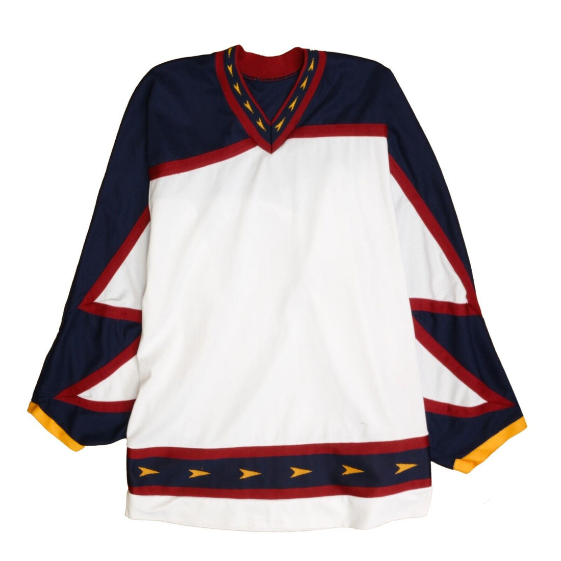 Vintage Atlanta Thrashers Blank CCM Jersey Size Large White NHL
