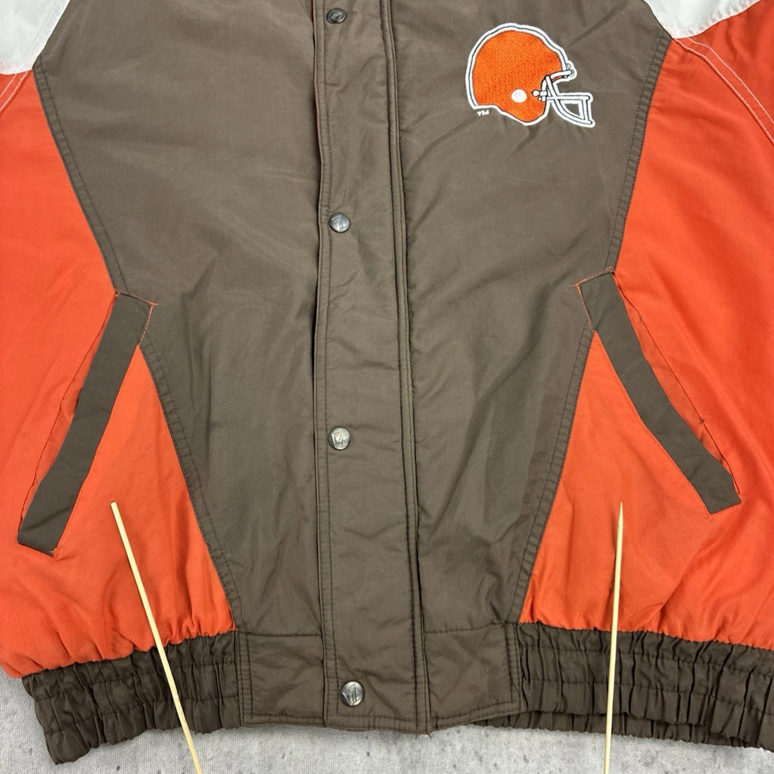 Vintage Cleveland Browns Logo 7 Puffer Jacket Size XL NFL