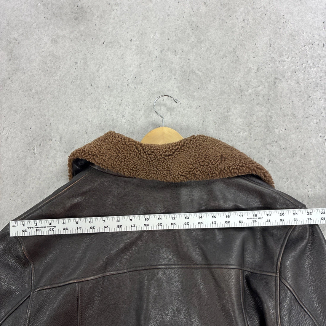 Vintage Leather Bomber Jacket Size Medium