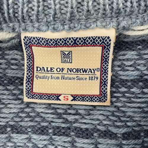 Dale Of Norway Wool Knit Cardigan Sweater Size Small Fair Isle