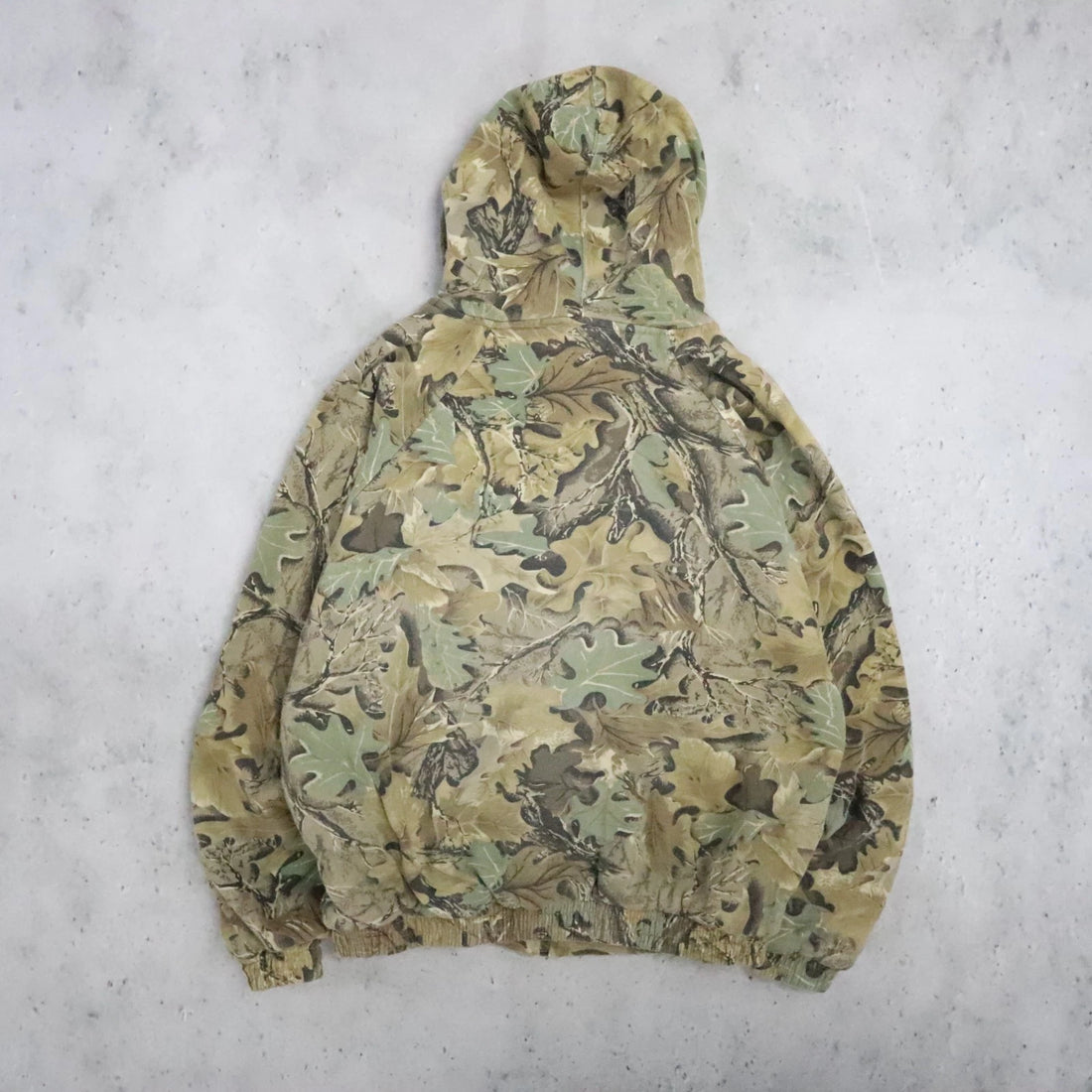 Tree Camo Thermal Lined Sweatshirt Hoodie Size XL