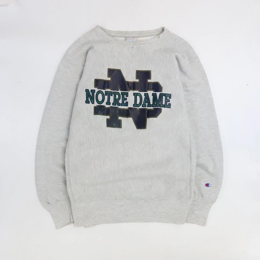 Vintage Notre Dame Champion Reverse Weave Crewneck Sweatshirt Size XL 90s NCAA