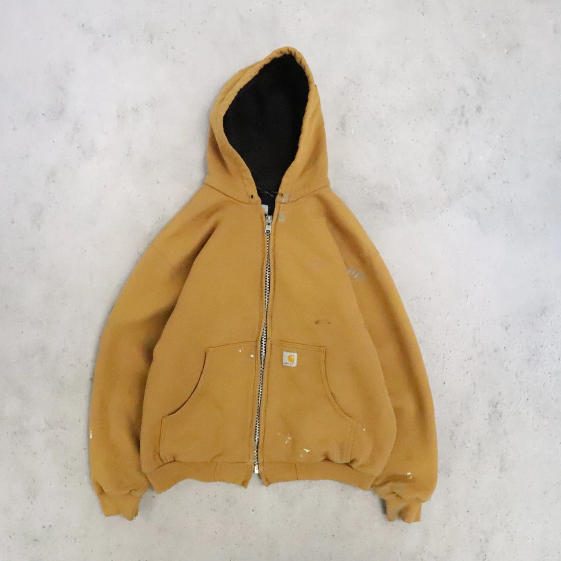 Vintage Carhartt Thermal Lined Sweatshirt Hoodie Size Large