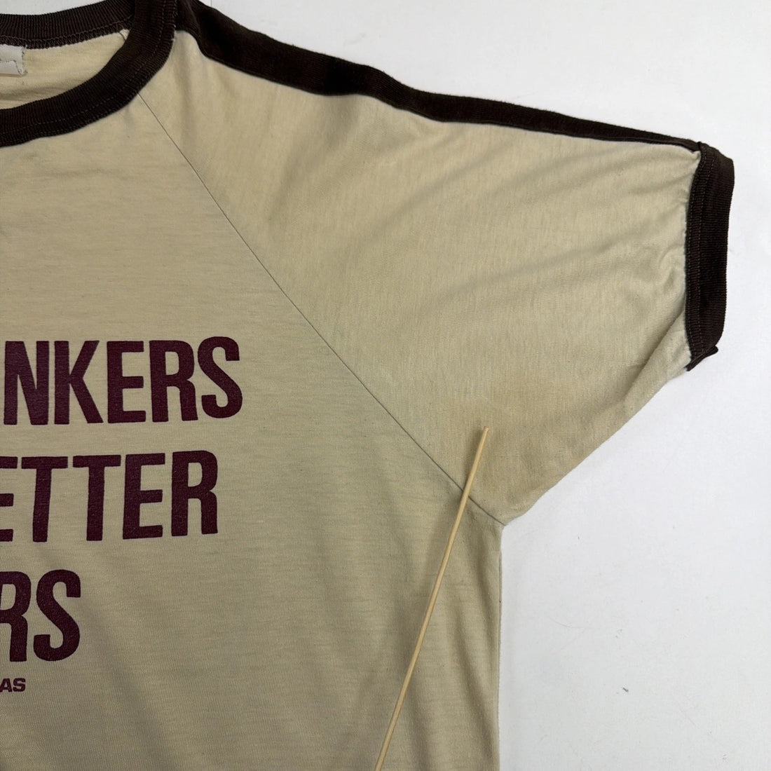 Vintage Beer Drinkers Make Better Lovers Ringer T-Shirt Size XL Parody 80s