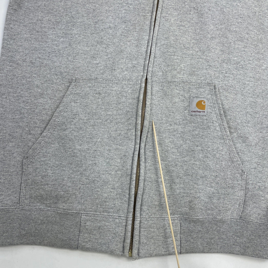 Carhartt Full Zip Sweatshirt Hoodie Size Medium Gray