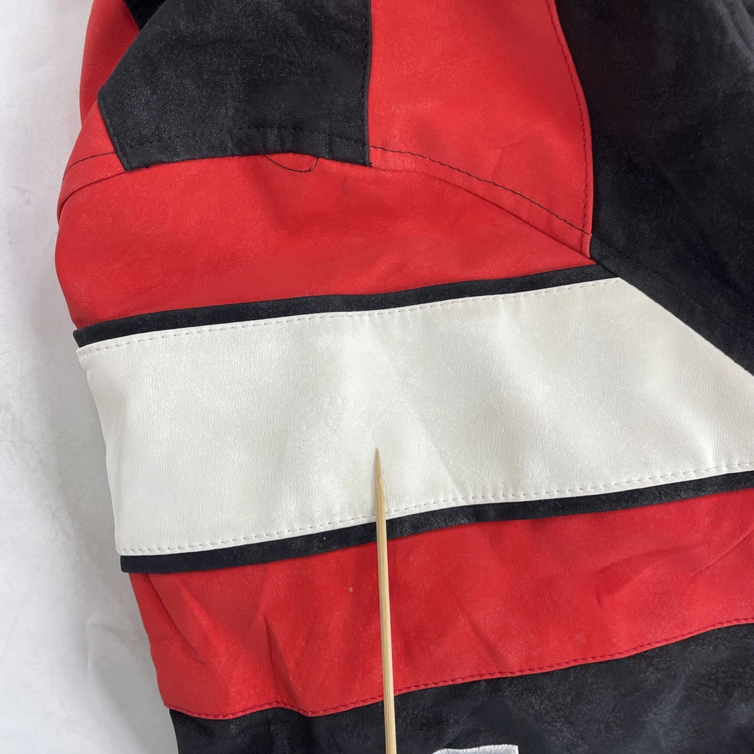 Atlanta Falcons Faux Leather Bomber Jacket Size 2XL NFL