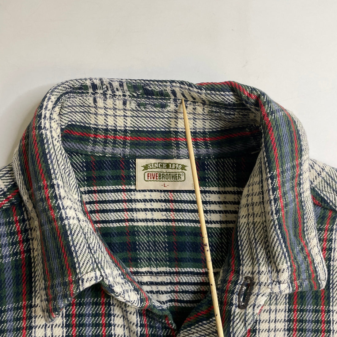 Vintage Five Brother Plaid Button Up Shirt Size Large