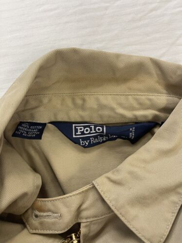 Vintage Polo Ralph Lauren Harrington Jacket Size XL Beige