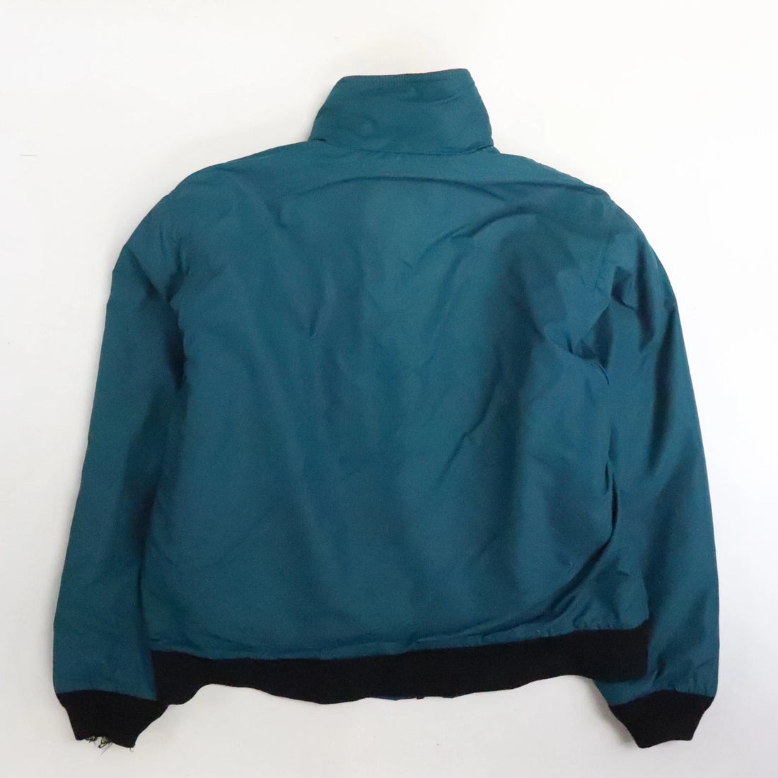 Vintage L.L. Bean Warm Up Fleece Lined Bomber Jacket Size Small Teal