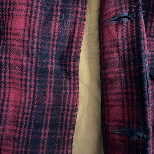 Vintage Woolrich Mackinaw Hunting Wool Coat Jacket Size 44 Plaid