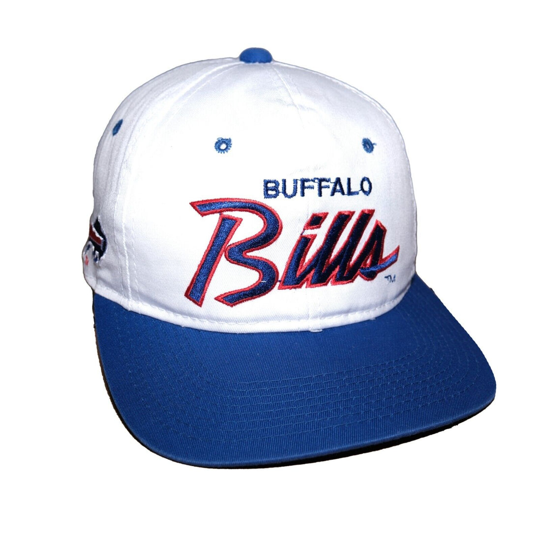 Vintage Buffalo Bills Sports Specialties Script Snapback Hat OSFA 90s –  Throwback Vault