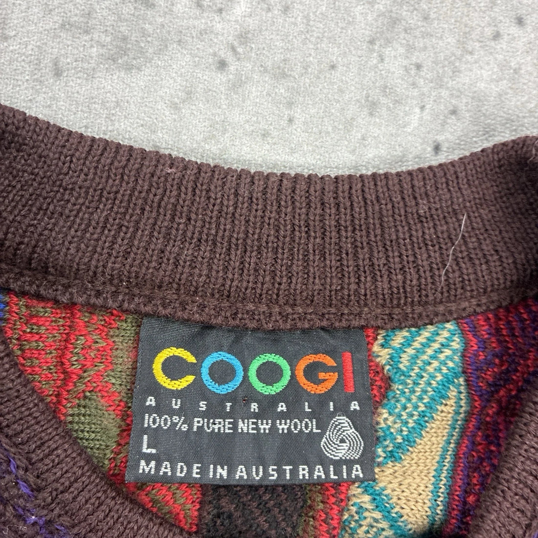 Coogi Australia 3D Knit Crewneck Sweater Size Large