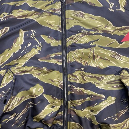 Alpha Industries MA-1 Flight Bomber Jacket Size Large Camo USAF Reversible