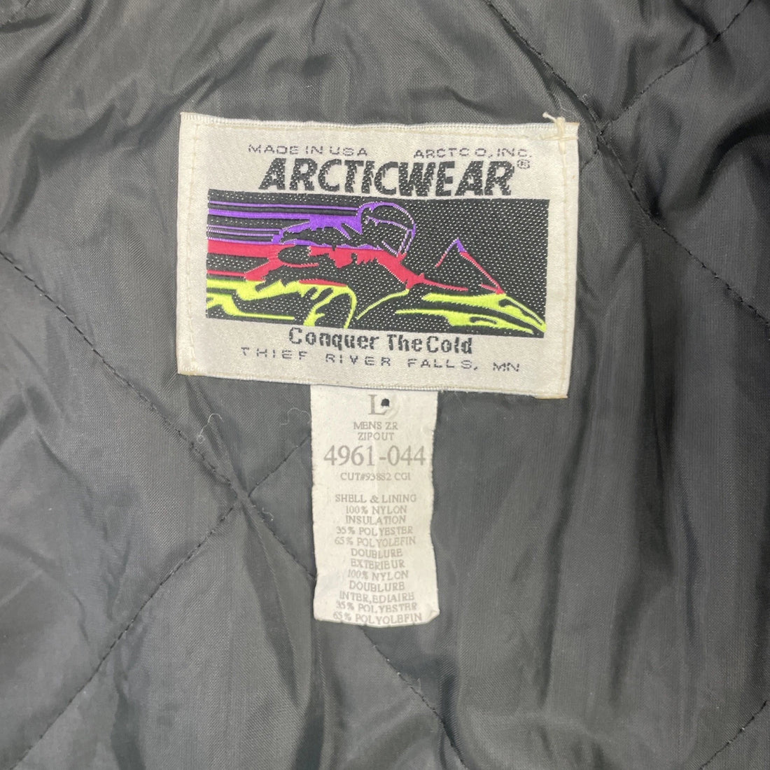 Vintage Arctic Cat Arcticwear Snowmobile Racing Jacket Size Large
