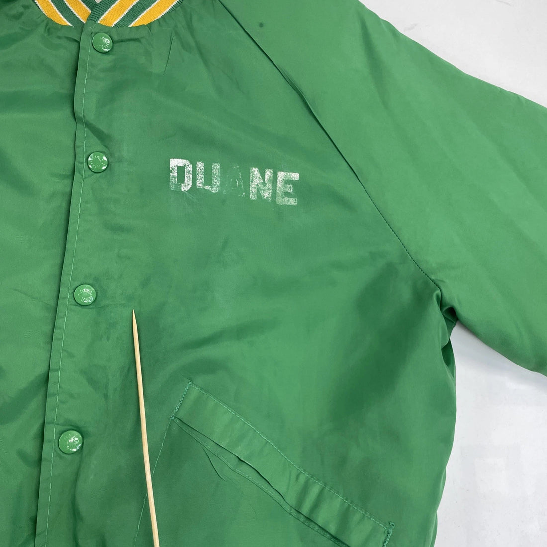 Vintage King Louie Bomber Jacket Size Medium Green