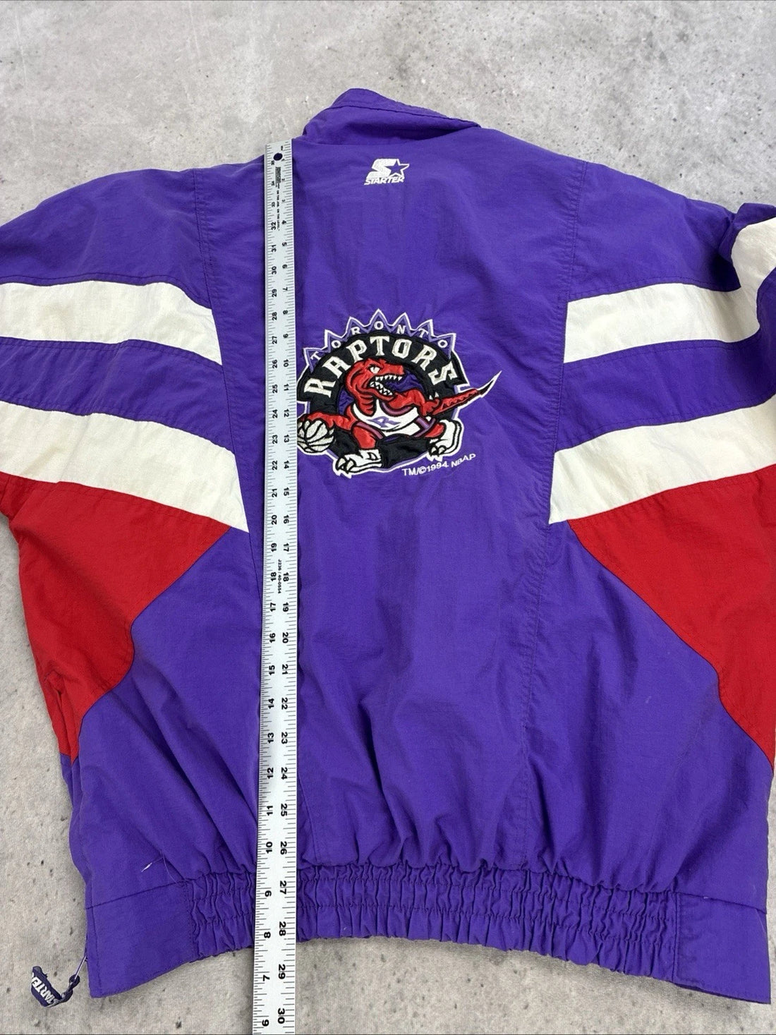 Toronto Raptors Starter Windbreaker Light Jacket Size XL 90s NBA