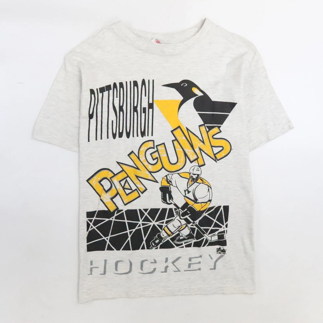 Vintage Pittsburgh Penguins Majestic T-Shirt Size Medium 1993 90s NHL