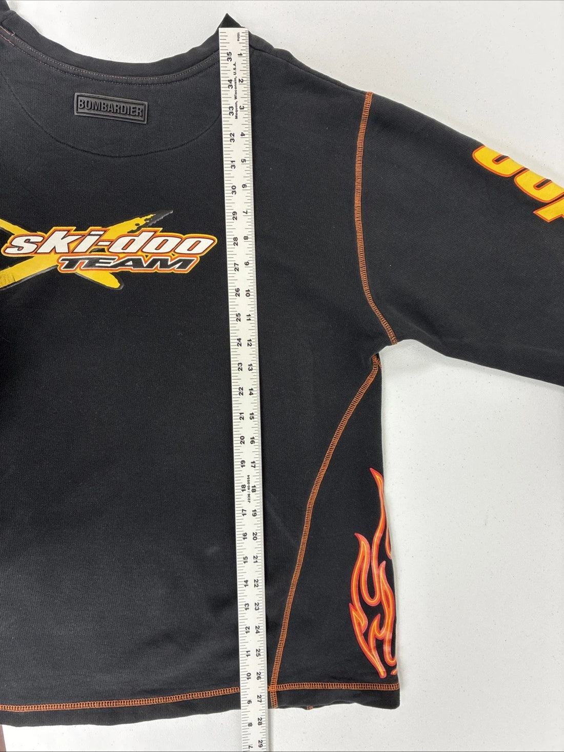Ski Doo Team Flame Crewneck Sweatshirt Size XL Spell Out