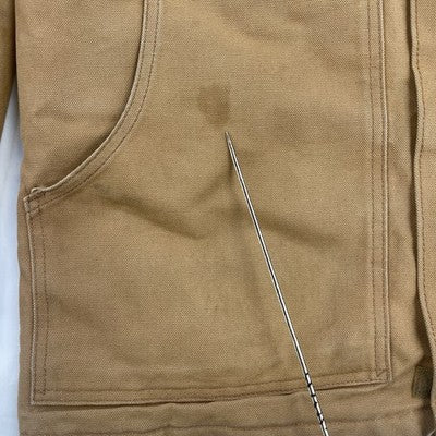 Carhartt Canvas Arctic Work Jacket Size Large Tall Brown