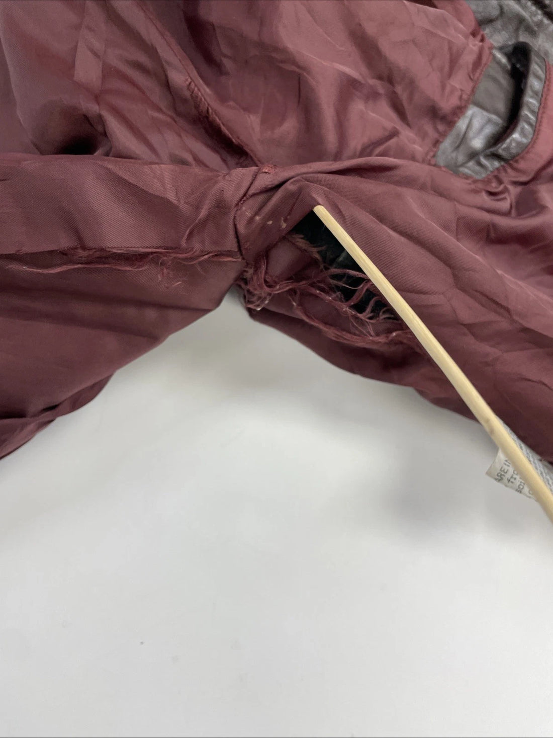 Vintage Members Only Leather Bomber Jacket Size 40 Brown