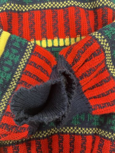 Vintage Eurobelle Knit Crewneck Sweater Size Large Pullover