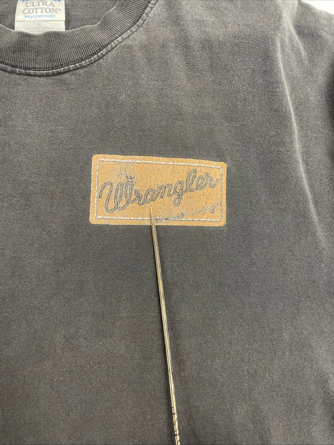 Vintage Wrangler T-Shirt Size XL Black